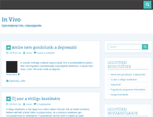 Tablet Screenshot of invivo.hu
